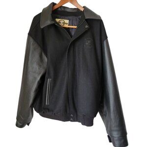 Men's Leather Bomber Jacket All Climate North End XL 50th Anniversary Winter